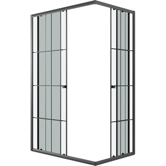 Душевое ограждение Niagara Eco 115x80 см NG-1012-14QKL, чёрный матовый/прозрачное - фото 3