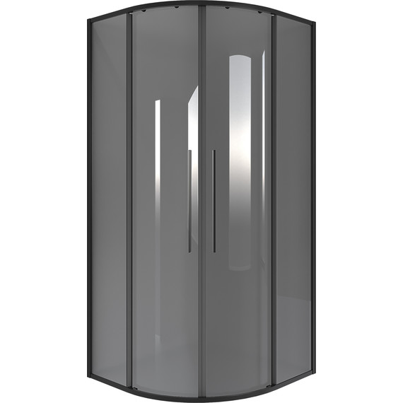 Душевое ограждение Niagara Nova 90x90 см NG-2826-34BLACK, чёрный матовый/тонированное - фото 2