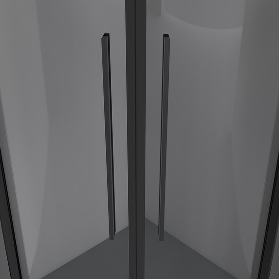 Душевое ограждение Niagara Nova 90x90 см NG-2826-34BLACK, чёрный матовый/тонированное - фото 6