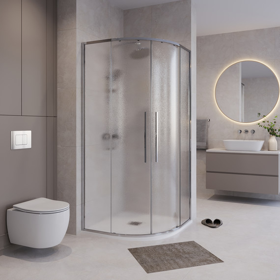 Душевое ограждение Niagara Nova 100x100 см NG-3627-34, хром/шиншилла - фото 3