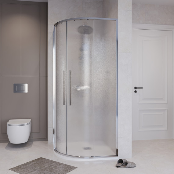 Душевое ограждение Niagara Nova 80x80 см NG-3625-34, хром/шиншилла - фото 4