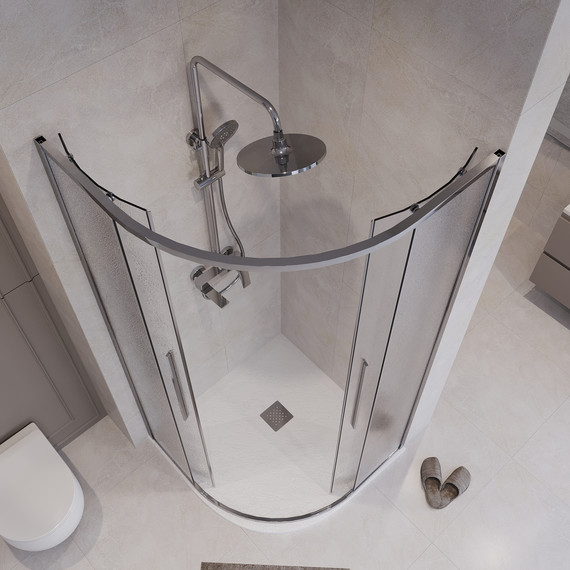 Душевое ограждение Niagara Nova 100x100 см NG-3627-34, хром/шиншилла - фото 5