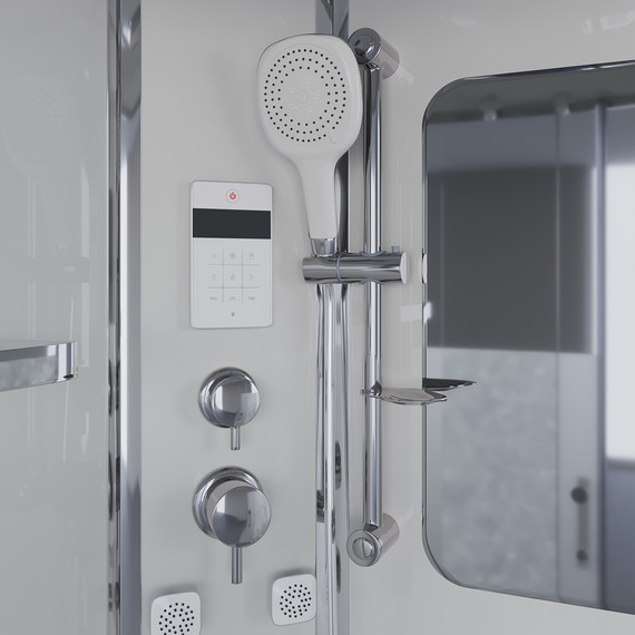 Гидробокс Niagara 120x80 см 3030164L, хром/матовое - фото 3