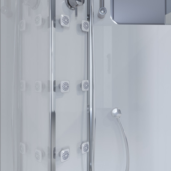 Гидробокс Niagara 120x80 см 3030164L, хром/матовое - фото 4