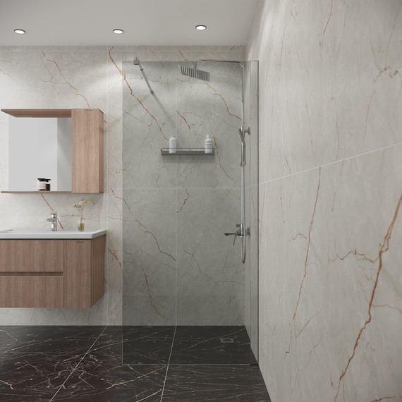 Душевая перегородка Niagara Eco 70 см NG-531-70, хром глянцевый/прозрачное - фото 3