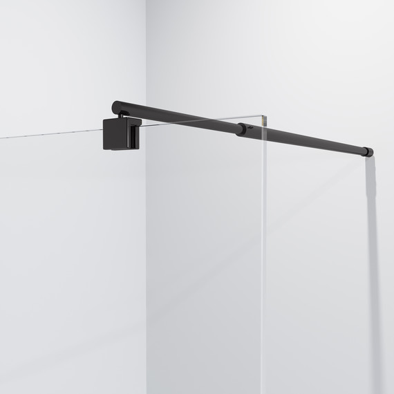 Душевая перегородка Niagara Eco 70 см NG-551-70BLACK, чёрный матовый/прозрачное - фото 4