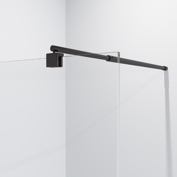 Душевая перегородка Niagara Eco 80 см NG-551-80BLACK, чёрный матовый/прозрачное - фото 4