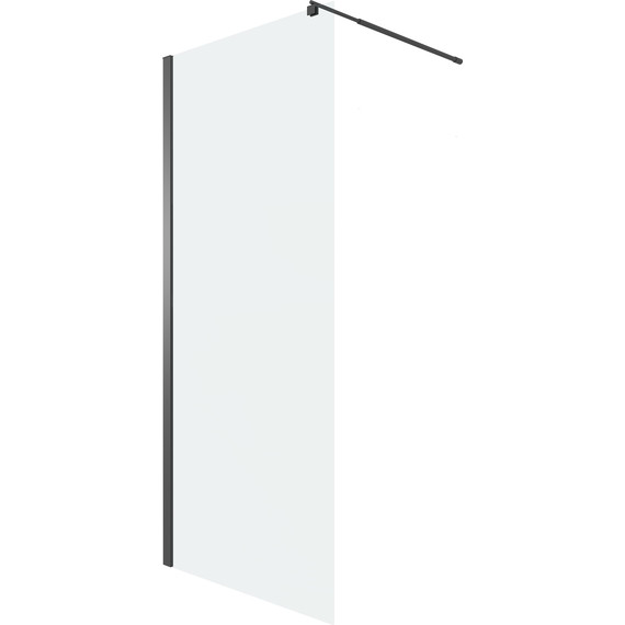 Душевая перегородка Niagara Eco 90 см NG-551-90BLACK, чёрный матовый/прозрачное - фото 2