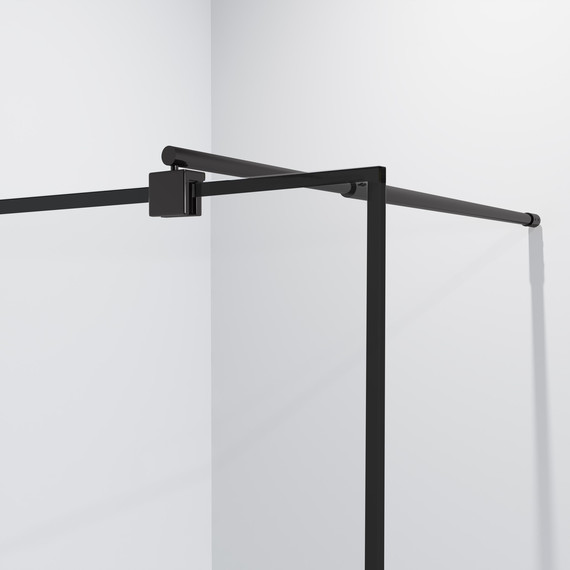 Душевая перегородка Niagara Eco 80 см NG-552-80BLACK, чёрный матовый/прозрачное - фото 4