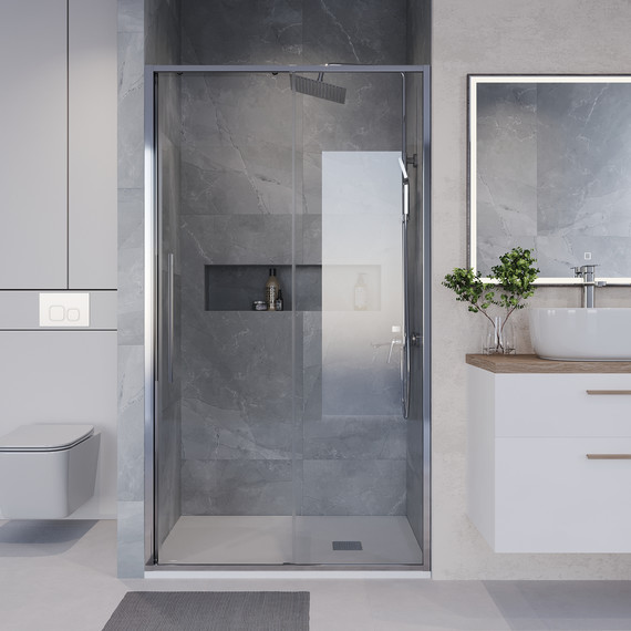 Душевая дверь Niagara Nova 120 см NG-64-12A, хром/прозрачное - фото 4