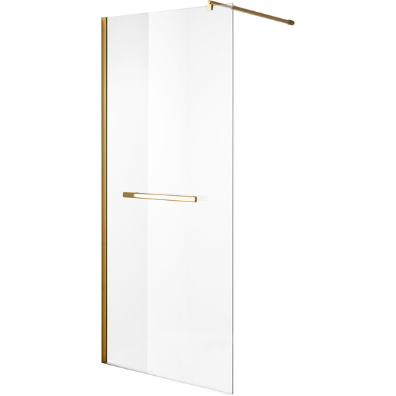 Душевая перегородка Niagara Nova 90 см NG-641-90GOLD, холодное золото/прозрачное - фото 2