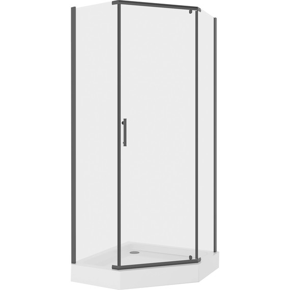 Душевое ограждение Niagara Nova 90x90 см 68050811BLACK, чёрный/прозрачное - фото 2