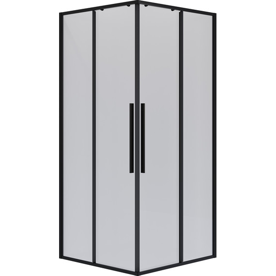 Душевое ограждение Niagara Nova 80x80 см NG-6822-34BLACK, чёрный матовый/прозрачное - фото 2