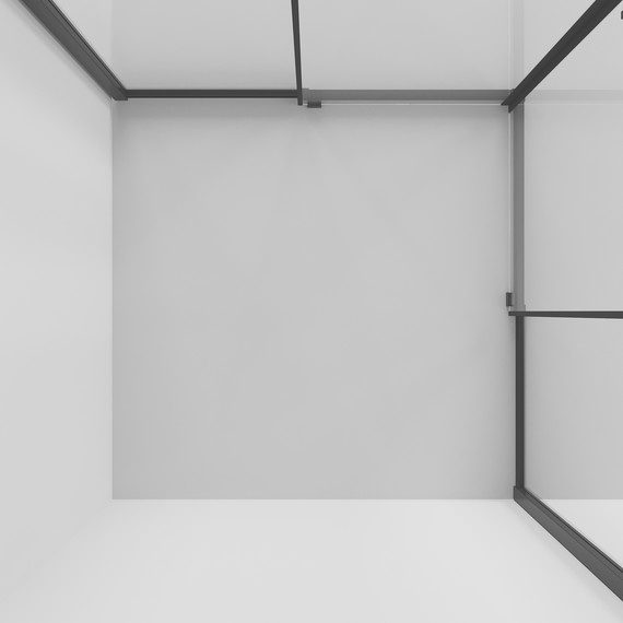 Душевое ограждение Niagara Nova 80x80 см NG-6822-34BLACK, чёрный матовый/прозрачное - фото 8