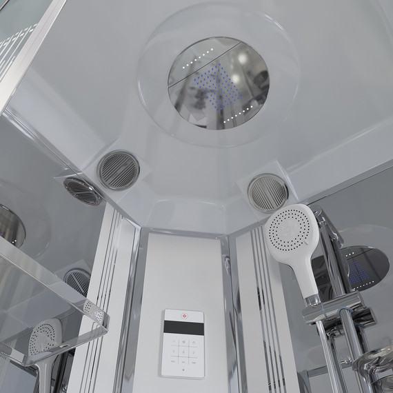 Гидробокс Niagara 120x120 см 70120164, хром/матовое - фото 4