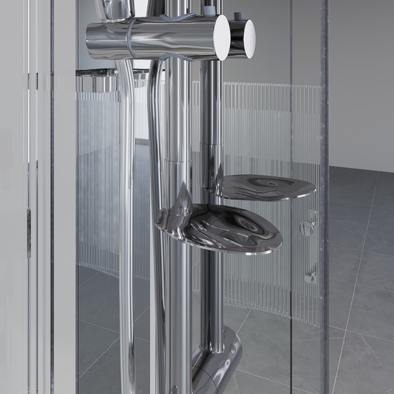 Гидробокс Niagara 120x120 см 70120164, хром/матовое - фото 5