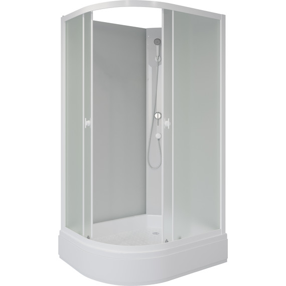 Душевая кабина Niagara 100x80 см P100/80/26R/MT/BK, белый/матовое - фото 2