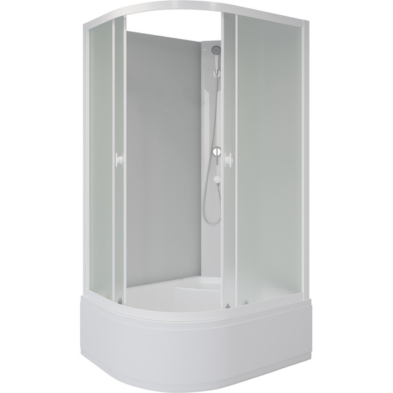 Душевая кабина Niagara 100x80 см P100/80/40R/MT/BK, белый/матовое - фото 2