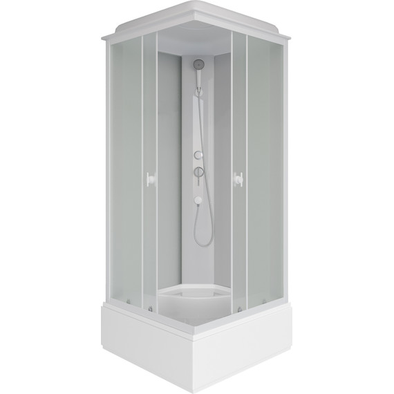 Душевая кабина Niagara 100x100 см P100/26Q/MT, белый/матовое - фото 2