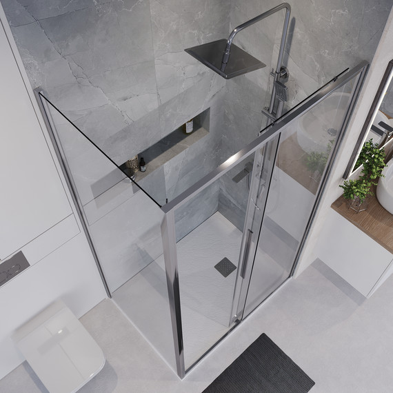 Душевое ограждение Niagara Nova 120x100 см NG-64-12A-A100-34, хром/прозрачное - фото 5