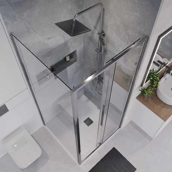 Душевое ограждение Niagara Nova 90x90 см NG-64-9A-A90-34, хром/прозрачное - фото 5