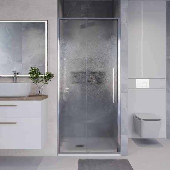 Душевая дверь Niagara Nova 110 см NG-65-11CH, хром/шиншилла - фото 4