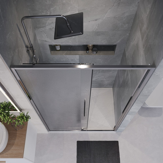 Душевая дверь Niagara Nova 120 см NG-65-12CH, хром/шиншилла - фото 6