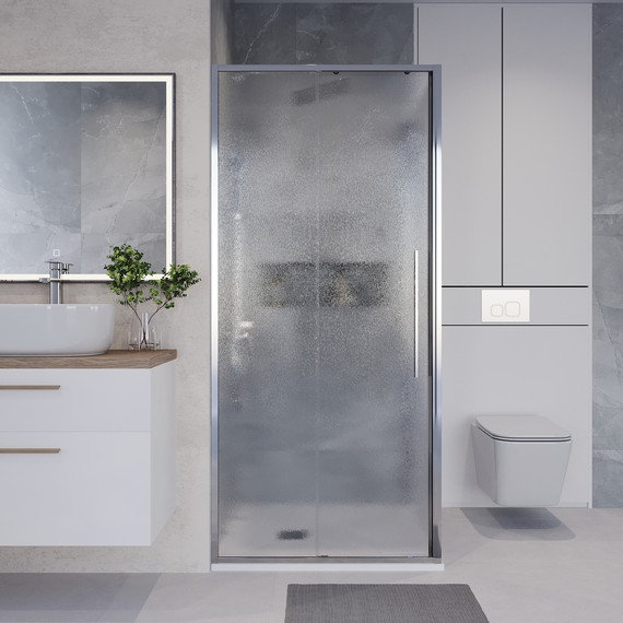 Душевое ограждение Niagara Nova 100x80 см NG-65-10CH-CH80-34, хром/шиншилла - фото 4