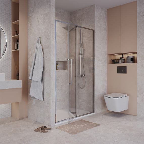 Душевая дверь Niagara Nova 110 см NG-66-11A, хром/прозрачное - фото 4