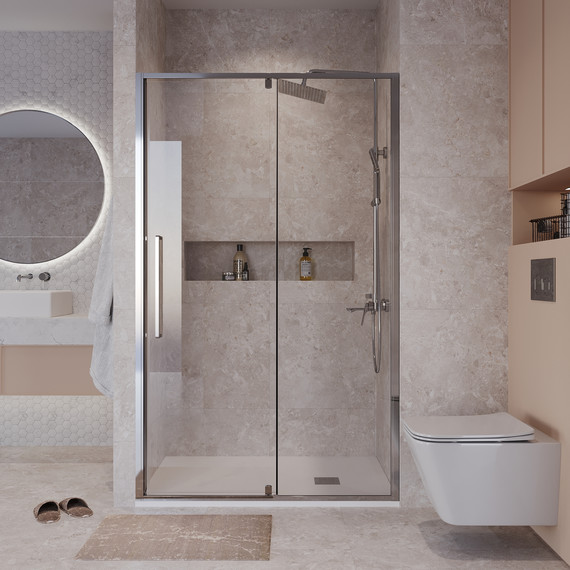 Душевая дверь Niagara Nova 110 см NG-66-11A, хром/прозрачное - фото 5