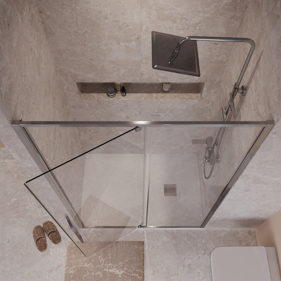 Душевая дверь Niagara Nova 120 см NG-66-12A, хром/прозрачное - фото 6