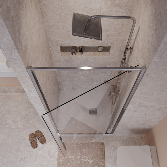 Душевая дверь Niagara Nova 100 см NG-66-10A, хром/прозрачное - фото 6