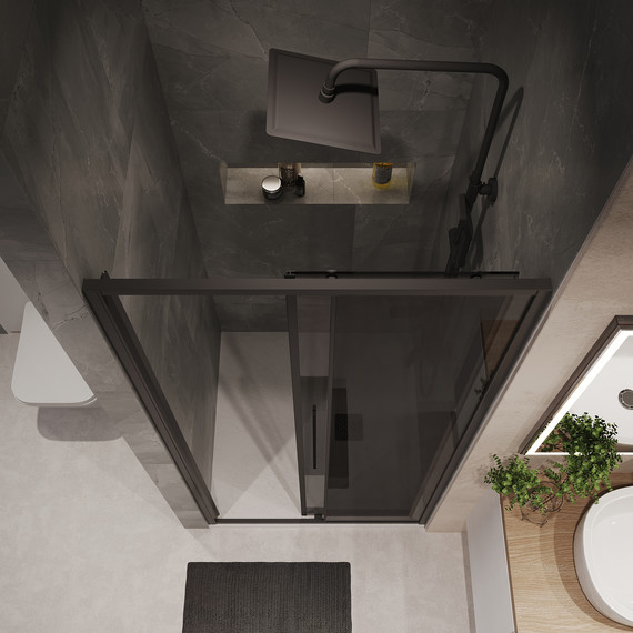 Душевая дверь Niagara Nova 110 см NG-85-11TB, чёрный матовый/тонированное - фото 6