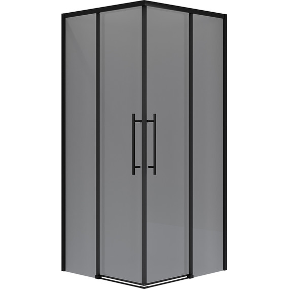 Душевое ограждение Niagara Nova 80x80 см NG-2828-34BLACK, чёрный матовый/тонированное - фото 2