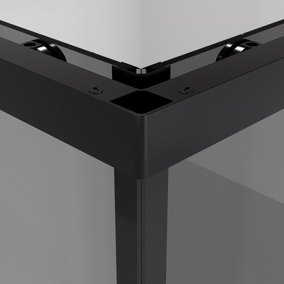 Душевое ограждение Niagara Nova 80x80 см NG-2828-34BLACK, чёрный матовый/тонированное - фото 8