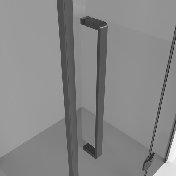 Душевое ограждение Niagara Nova 100x100 см NG-2832-34BLACK, чёрный матовый/тонированное - фото 7