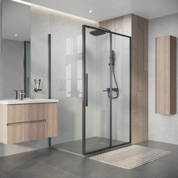 Душевое ограждение Niagara Nova 120x80 см NG-34-12AGR-A80GR-34, графит матовый/прозрачное - фото 5