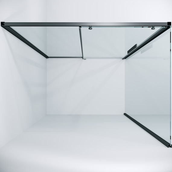 Душевое ограждение Niagara Nova 130x90 см NG-34-13AGR-A90GR-34, графит матовый/прозрачное - фото 3