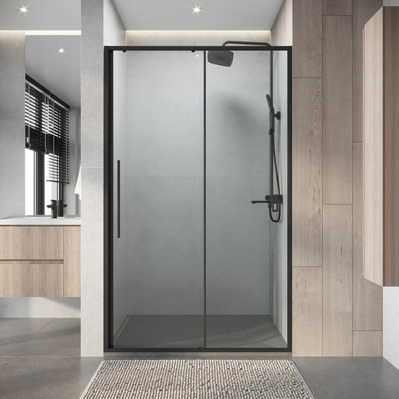 Душевая дверь Niagara Nova 120 см NG-34-12AGR, графит матовый/прозрачное - фото 4