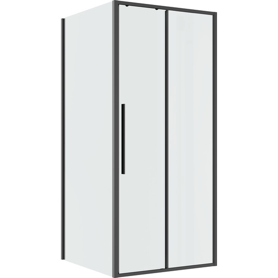 Душевое ограждение Niagara Nova 90x100 см NG-34-9AGR-A100GR-34, графит матовый/прозрачное - фото 2