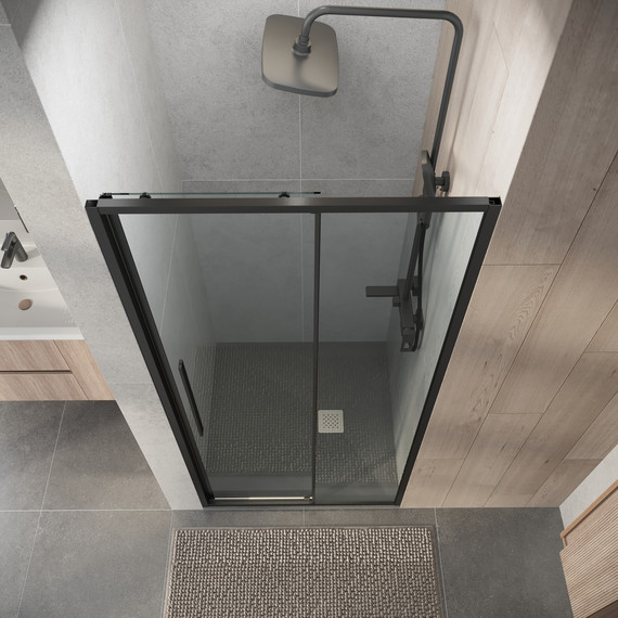 Душевая дверь Niagara Nova 90 см NG-34-9AGR, графит матовый/прозрачное - фото 6