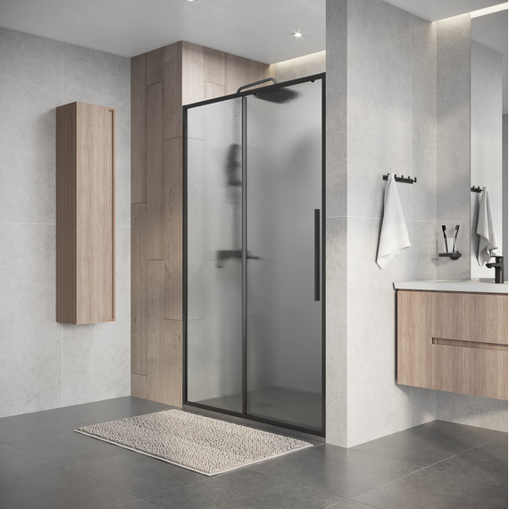 Душевая дверь Niagara Nova 110 см NG-34-L11CHGR, графит матовый/шиншилла - фото 5