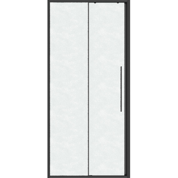 Душевая дверь Niagara Nova 100 см NG-34-L10CHGR, графит матовый/шиншилла - фото 3