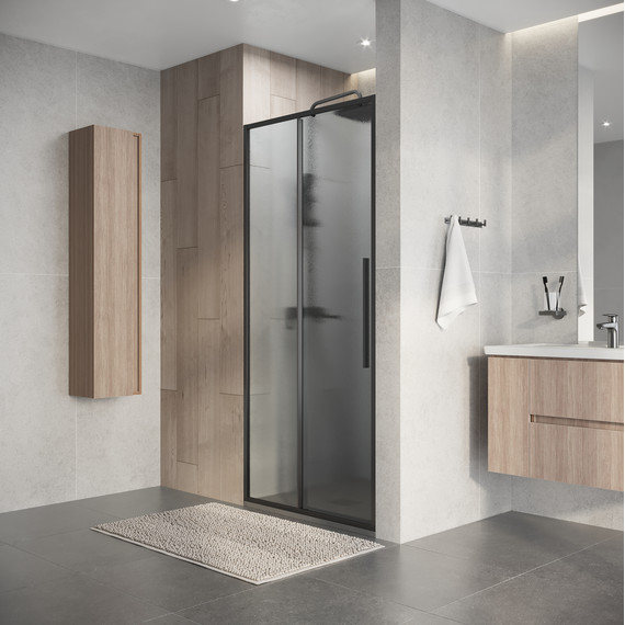 Душевая дверь Niagara Nova 90 см NG-34-L9CHGR, графит матовый/шиншилла - фото 5