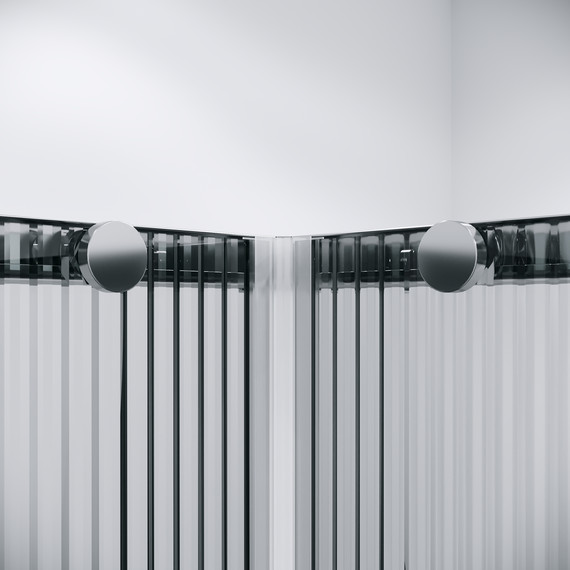 Душевое ограждение Niagara Nova 90x90 см NG-4623-34, хром/матовое/рифленое - фото 6