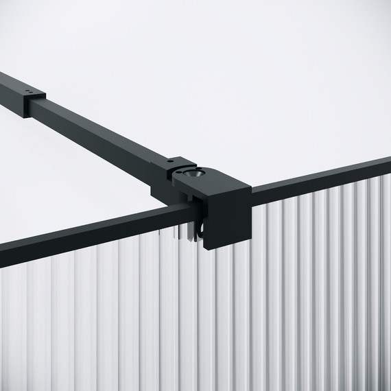 Душевая перегородка Niagara Nova 90 см NG-481-90FBLACK, чёрный матовый/матовое/тонированное - фото 9