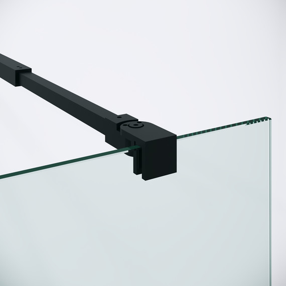 Душевая перегородка Niagara Nova 100 см NG-582-10BLACK, чёрный матовый/матовое - фото 9