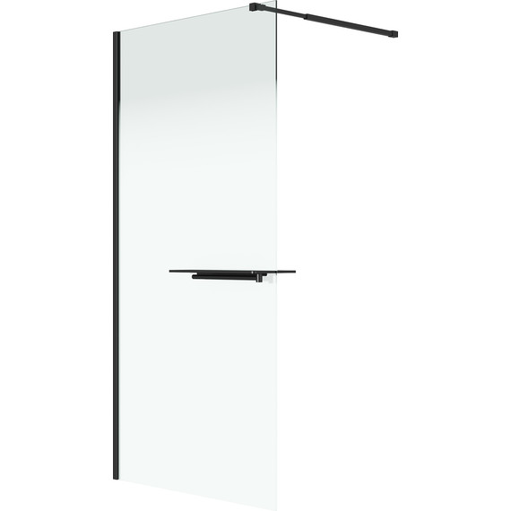 Душевая перегородка Niagara Nova 120 см NG-582-12BLACK, чёрный матовый/матовое - фото 2