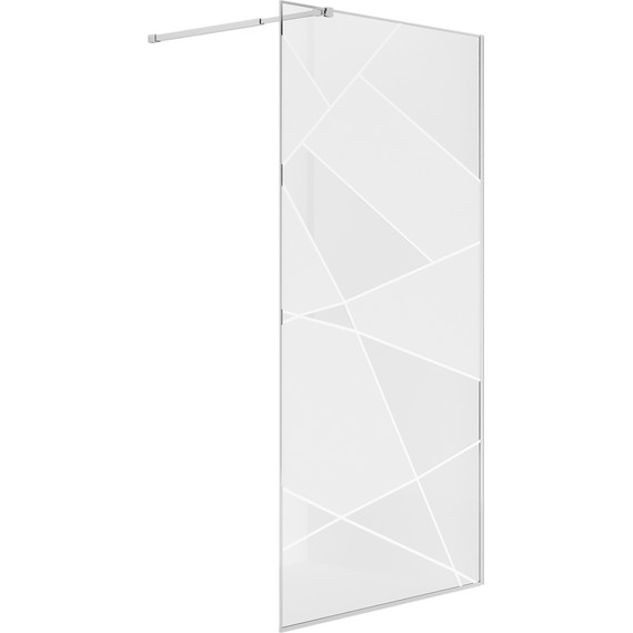 Душевая перегородка Niagara Nova 100 см NG-660-10, хром/узор - фото 2