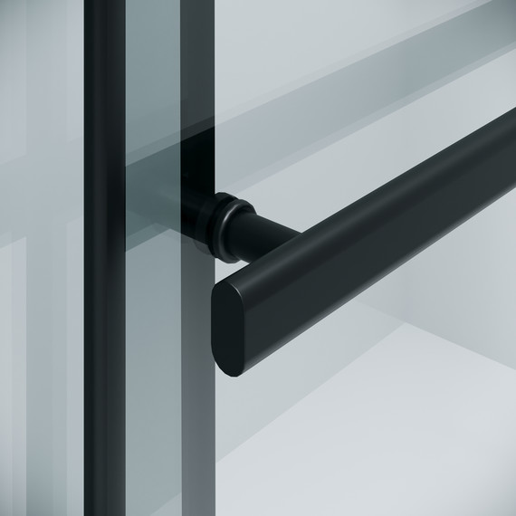 Душевая перегородка Niagara Nova 120 см NG-671-12BLACK, чёрный матовый/прозрачное - фото 8